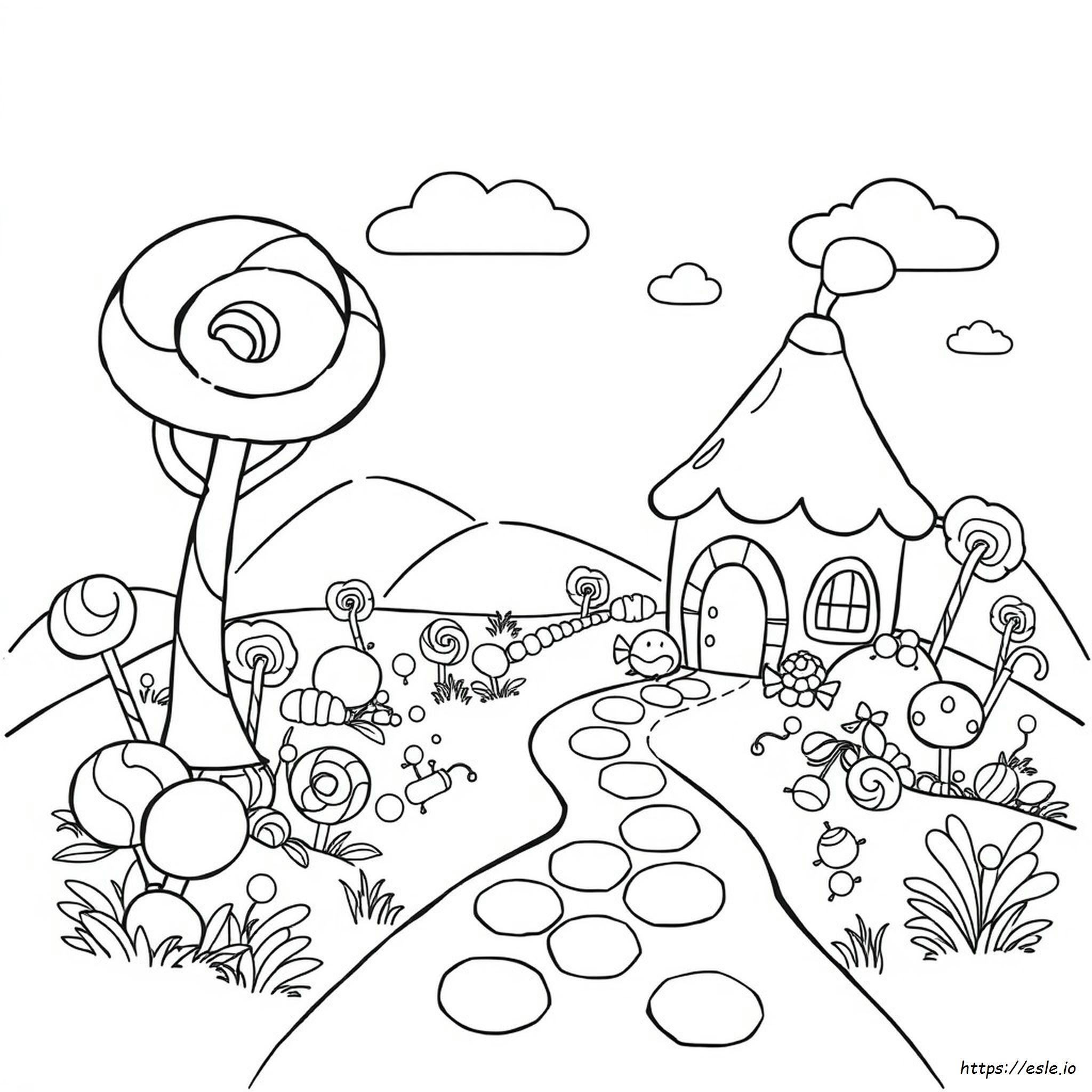 Cute Candyland Coloring Pages