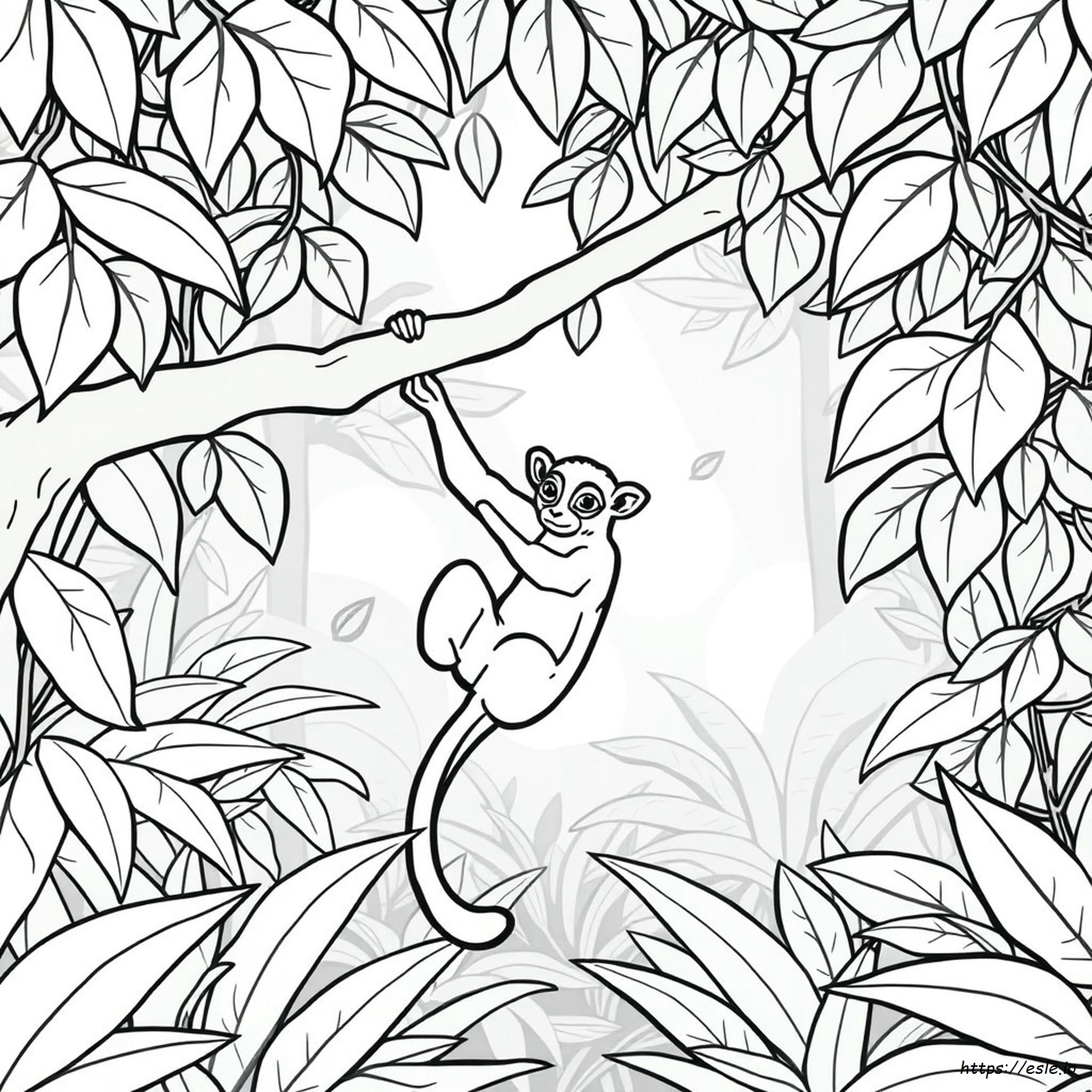 Kinkajou Coloring Page