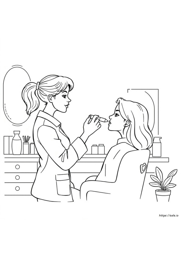 Disegni Da Colorare Di Cosmetologia