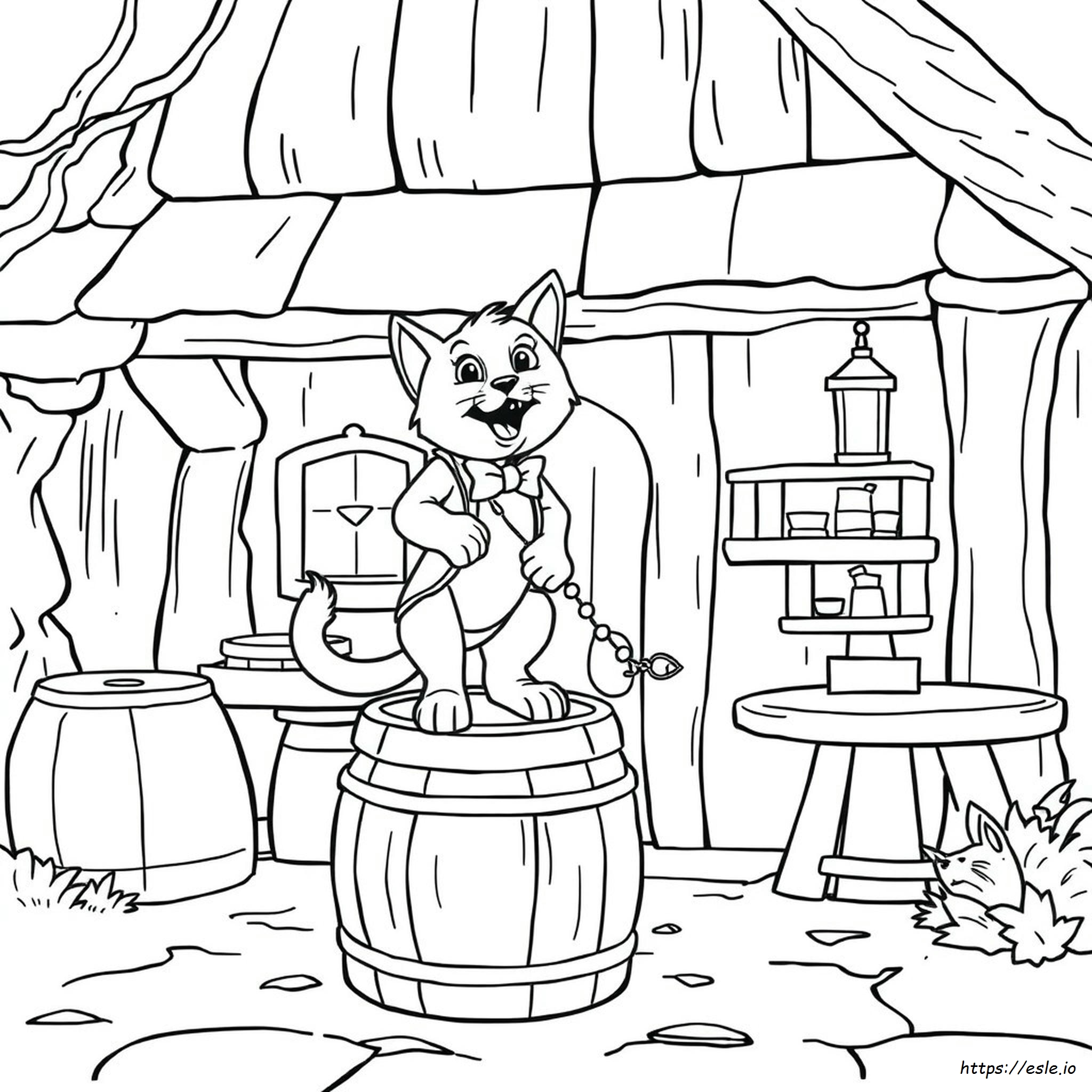 Coloring Puss In Boots