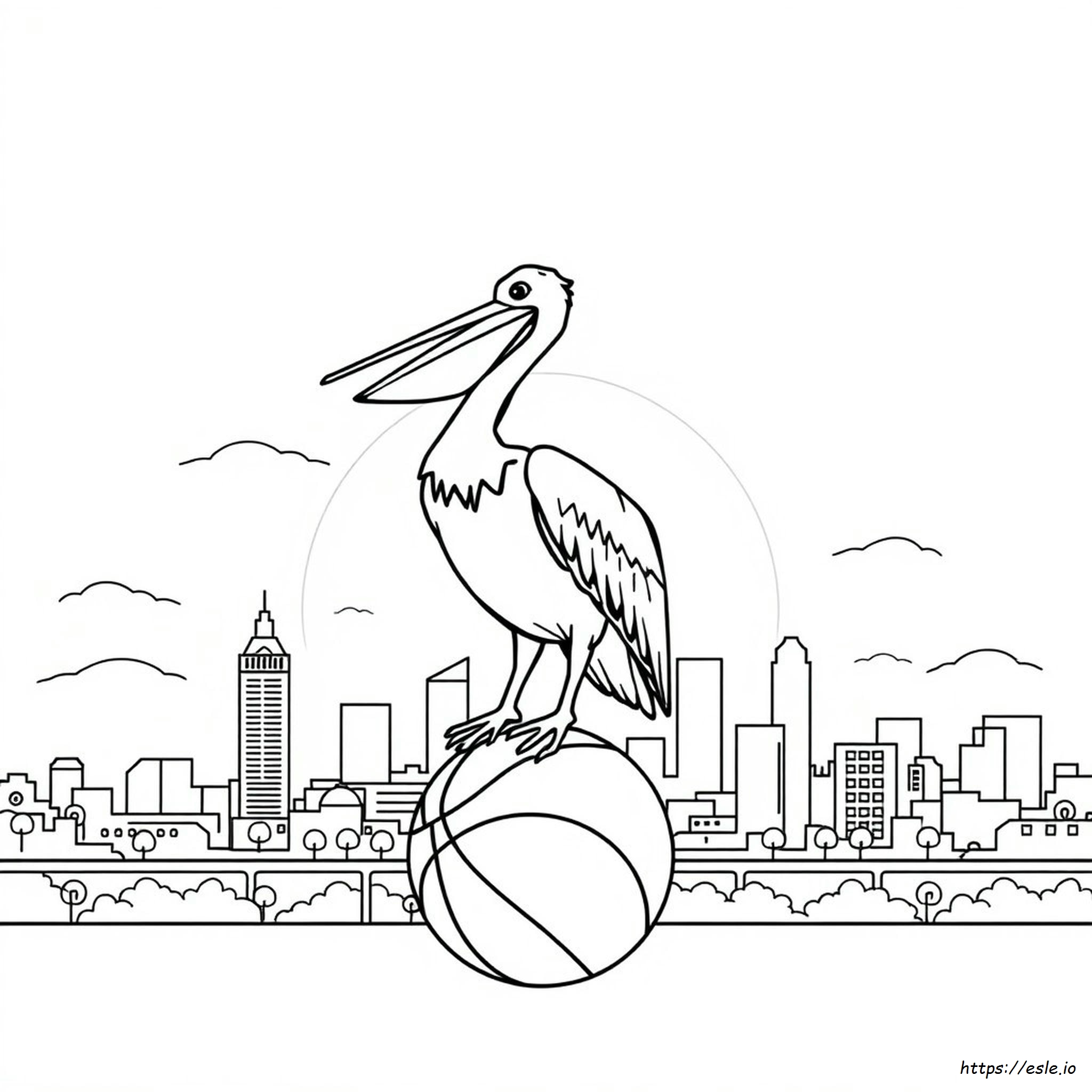 New Orleans Pelicans Coloring Pages