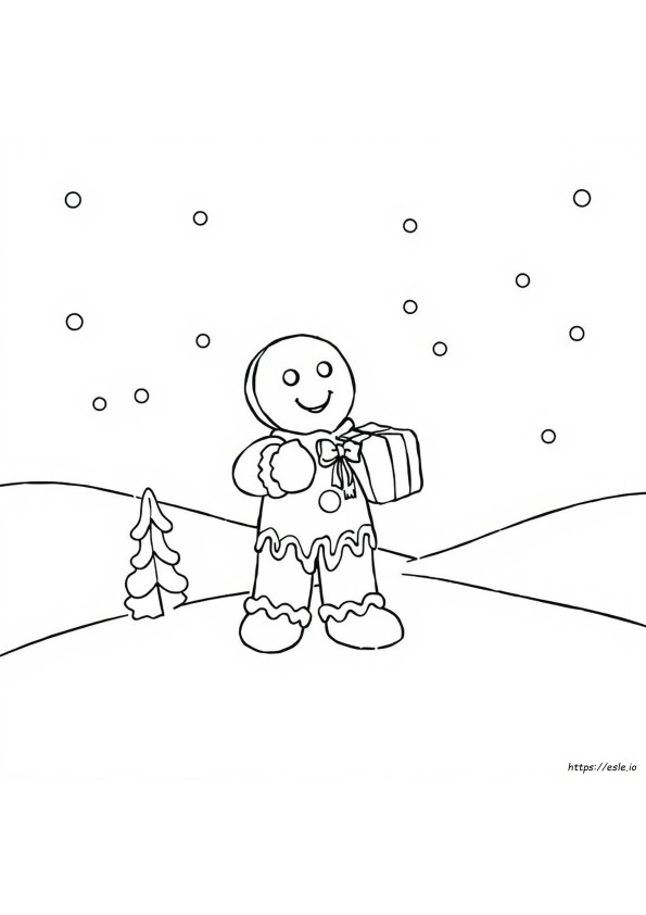 Plantillas Imprimibles Del Hombre De Jengibre De Navidad Para Colorear