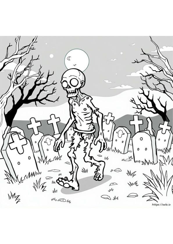 Desene De Colorat Cu Zombi