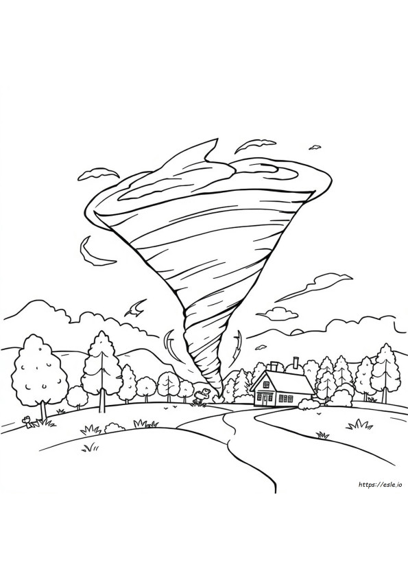 Tornado Ausmalbuch
