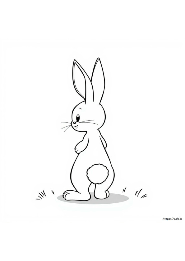 Bunny Silhouette Coloring Pages
