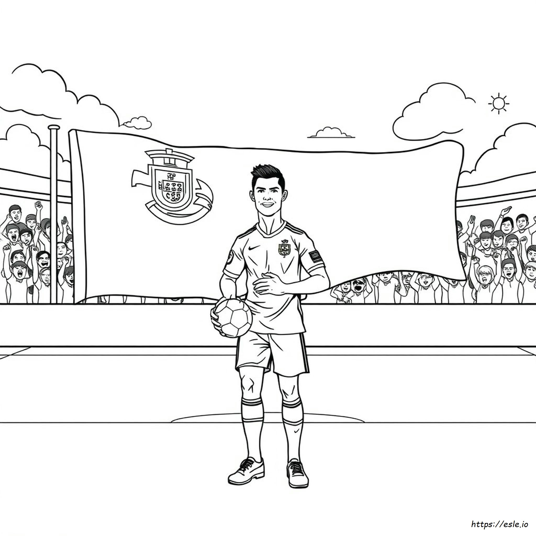 Ronaldo Portugália Színező Oldalak