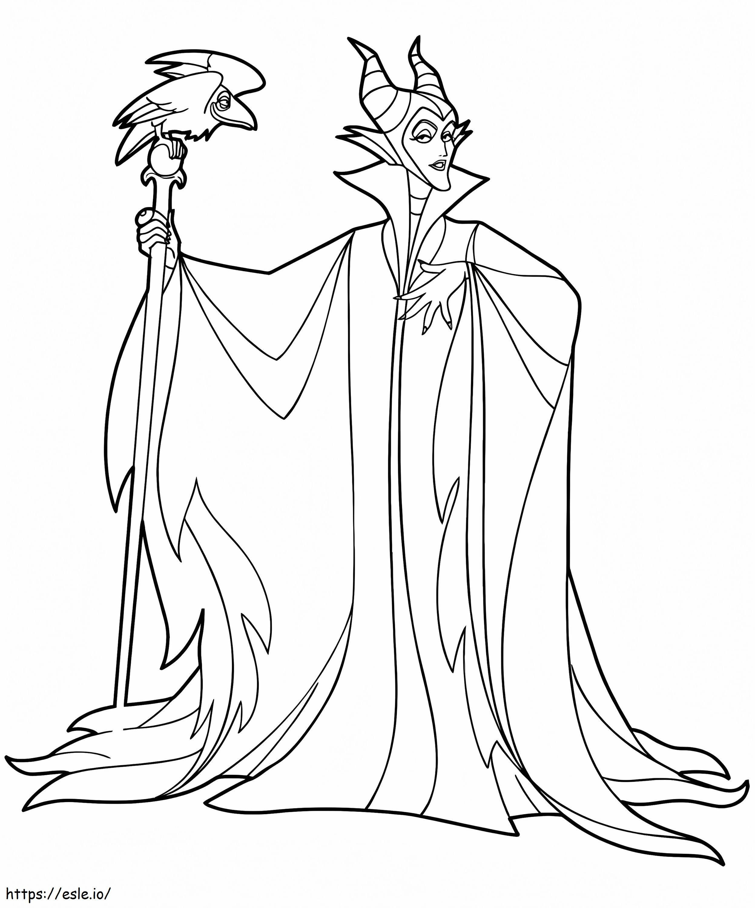 Desen animat Maleficent de colorat