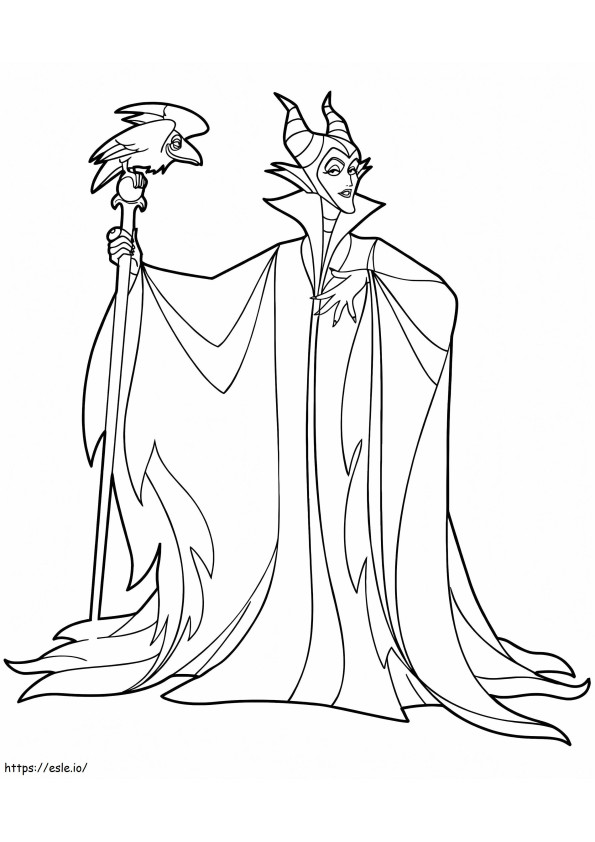 Sarjakuva Maleficent värityskuva