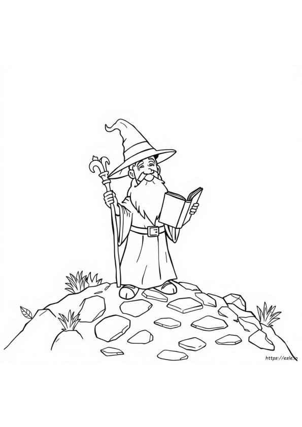 Coloriage Magicien