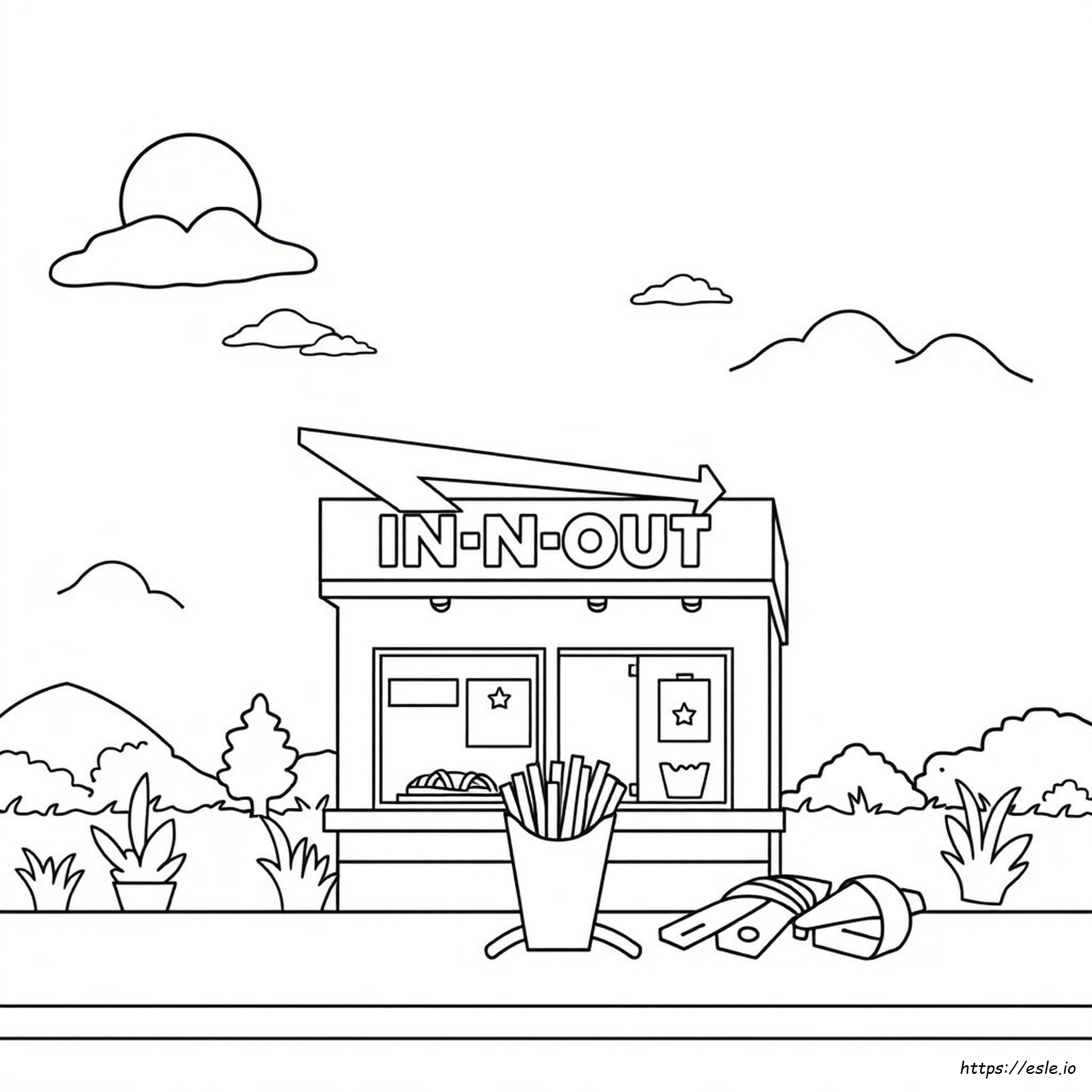 In N Out Dibujos Para Colorear