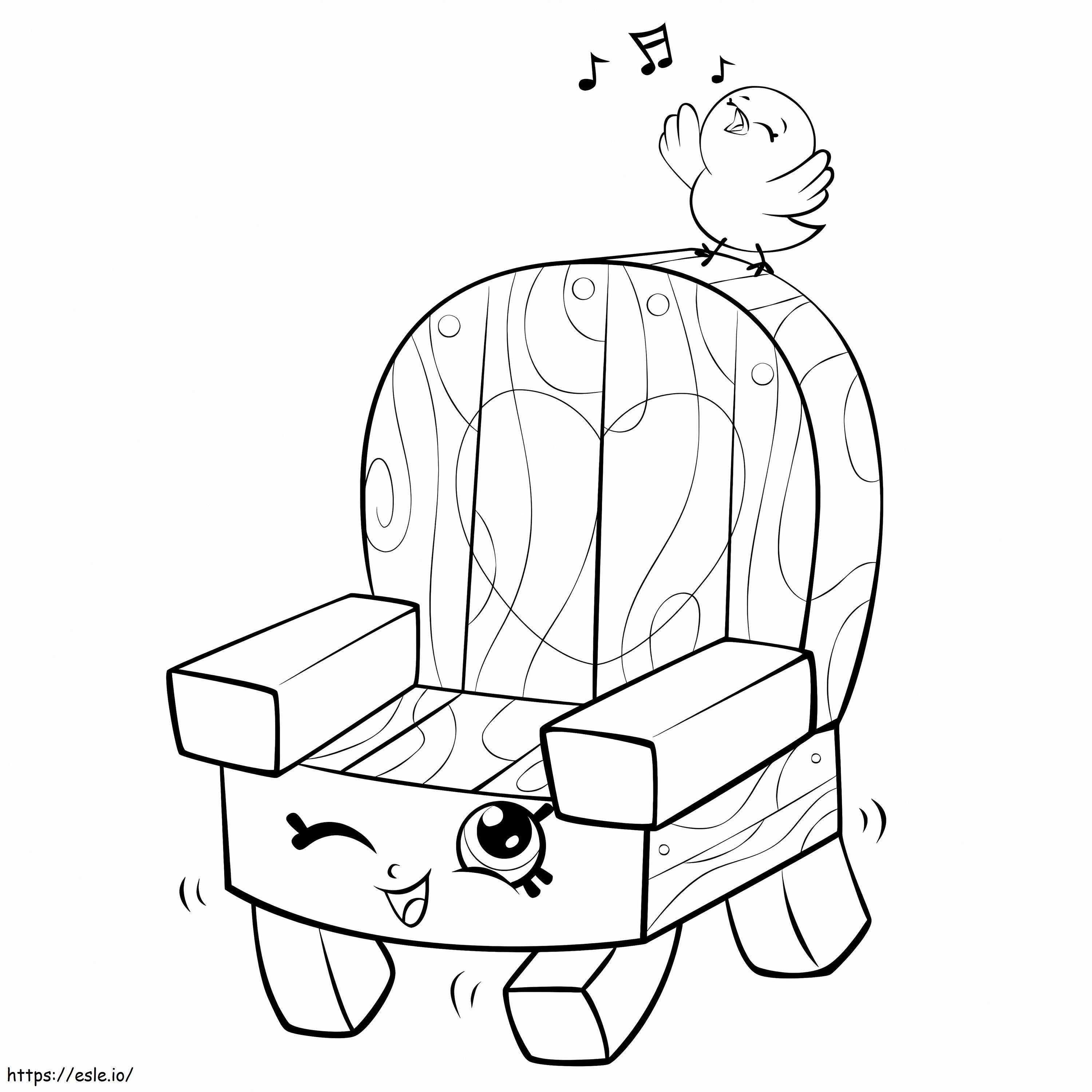 Claire Chair Shopkin coloring page