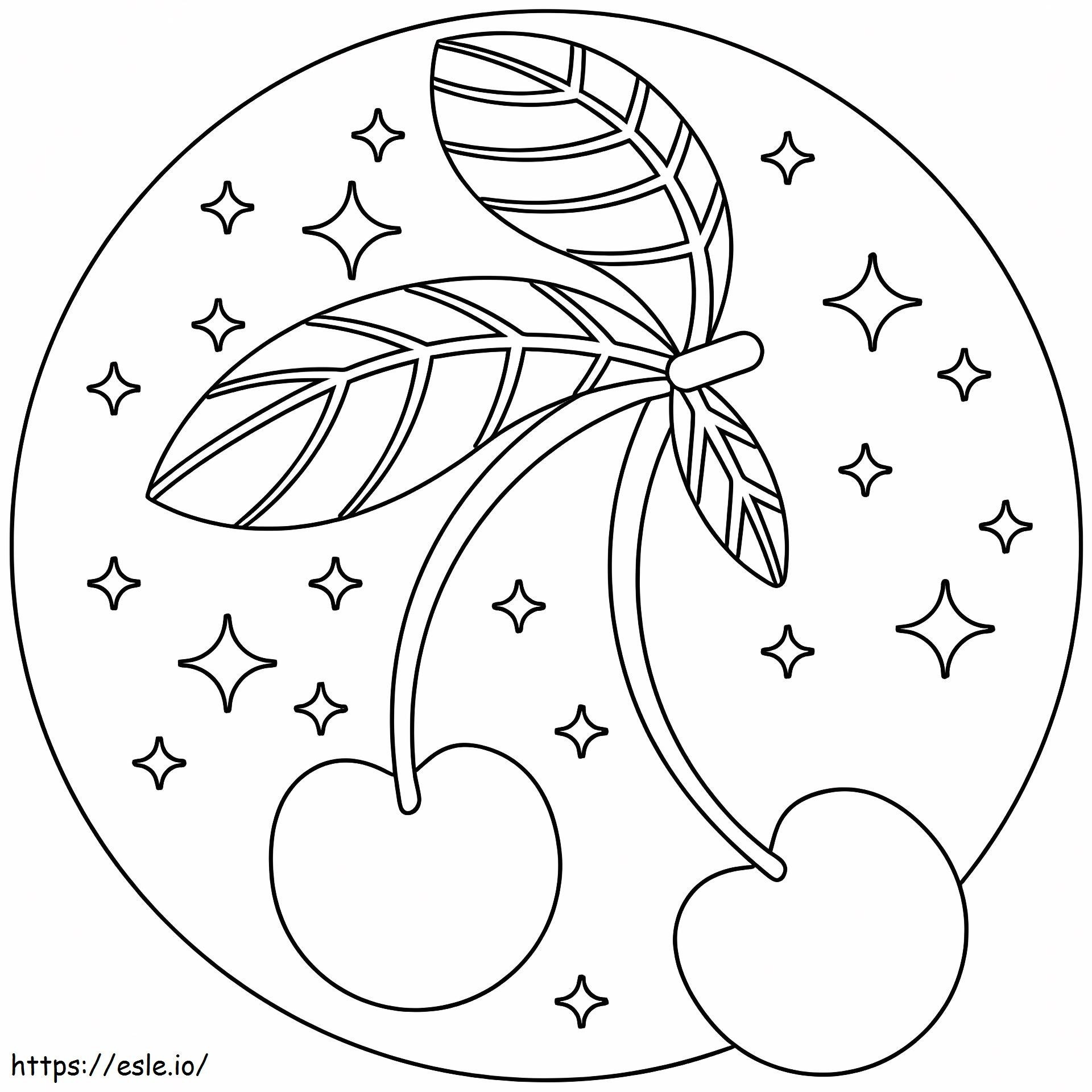 Awesome Cherry coloring page