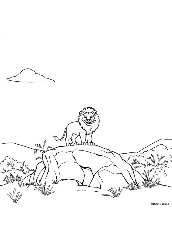 Lew Kolorowanka Clip Art
