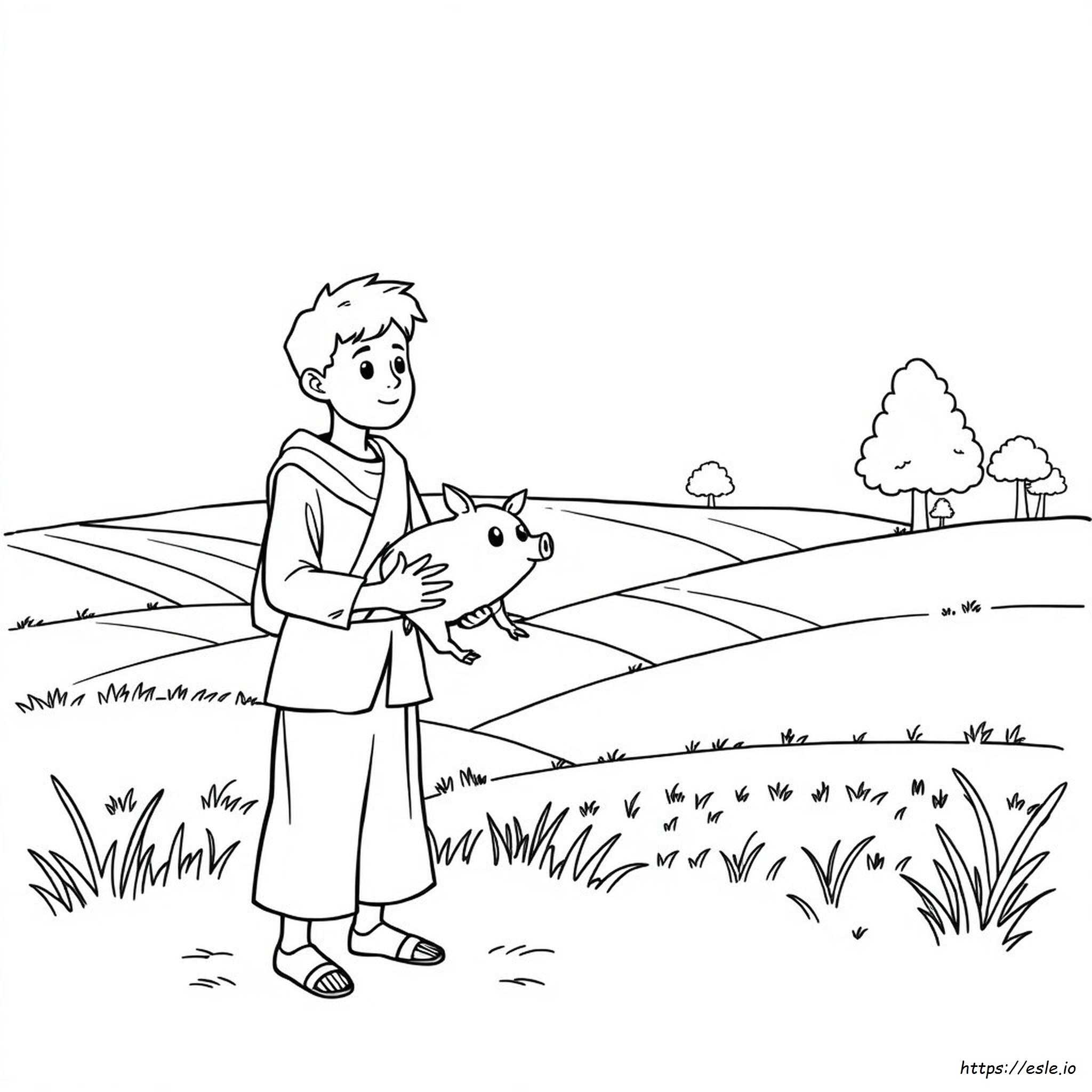 Parable Of The Prodigal Son Coloring Page