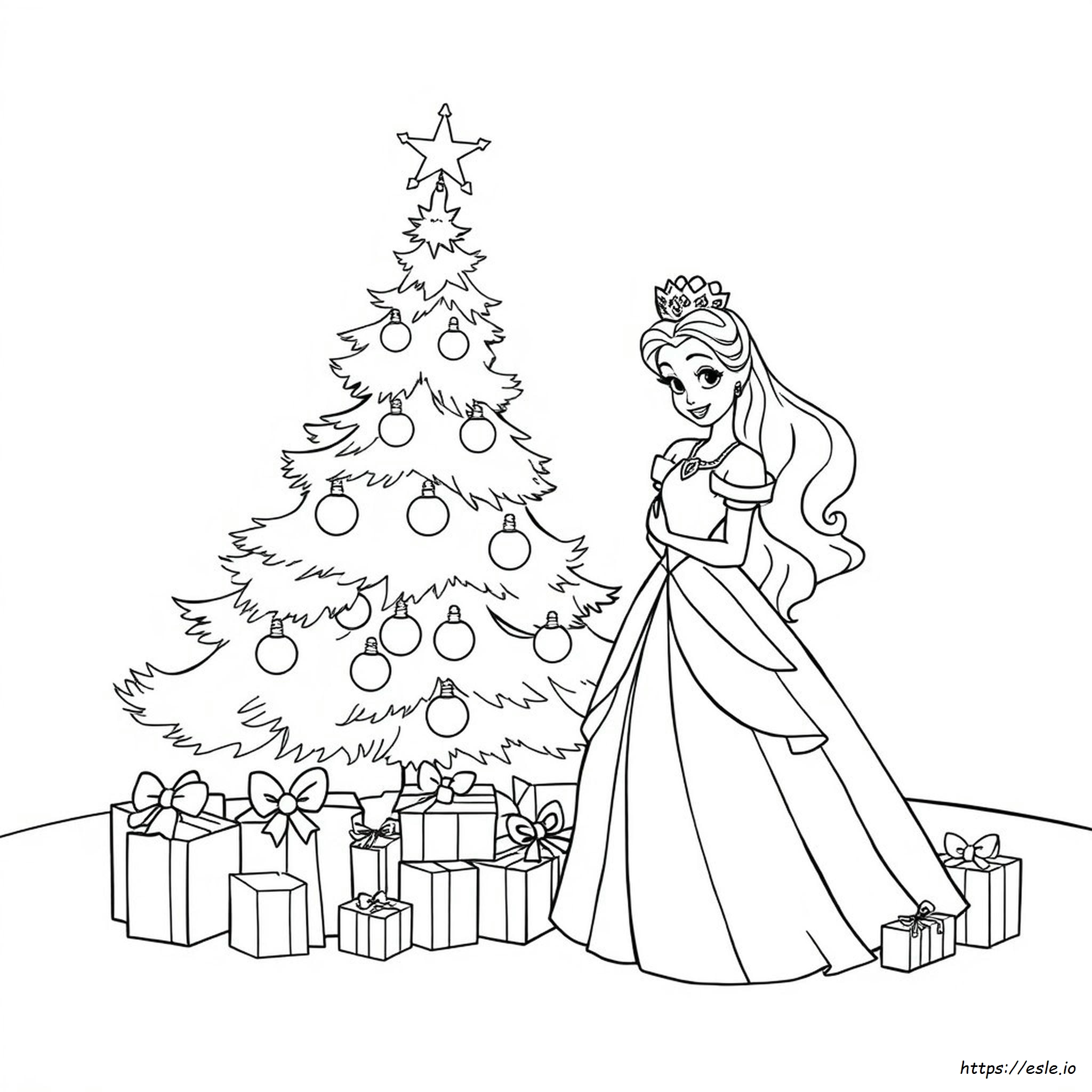 Putri Disney Natal Mewarnai
