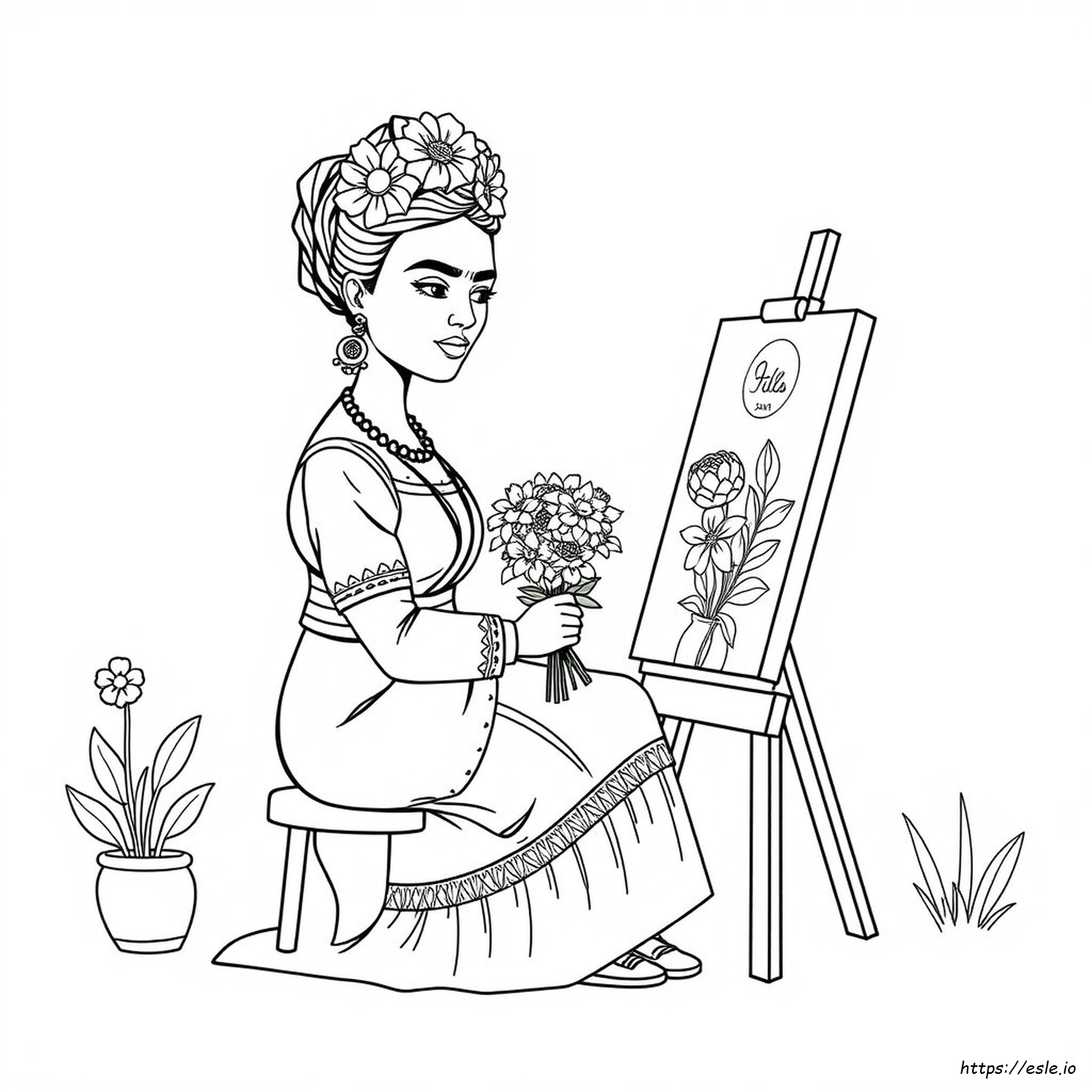 Frida Kahlo Da Colorare