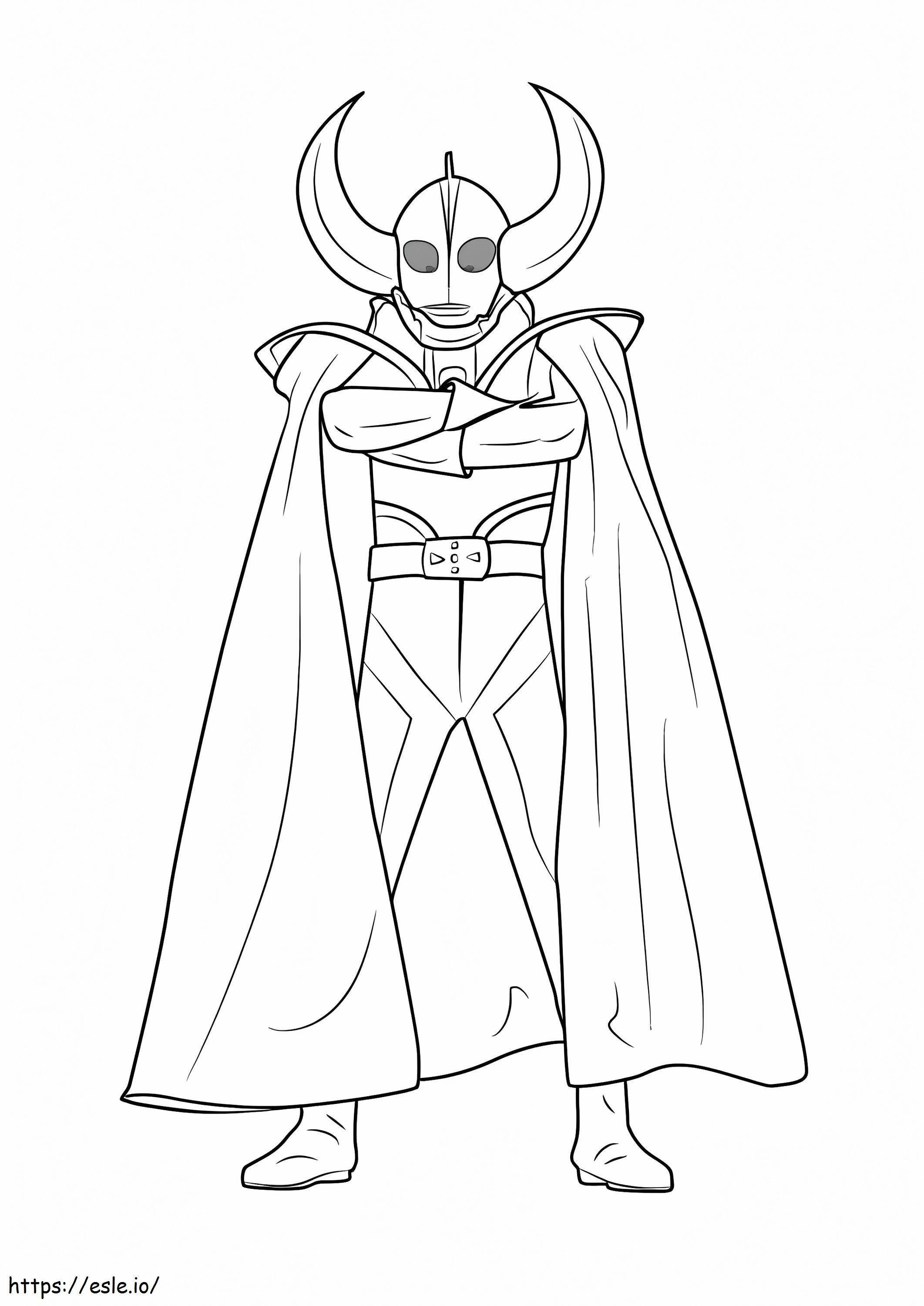 Strongest Ultraman coloring page