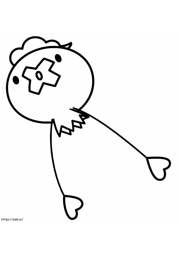 Funny Drifloon coloring page