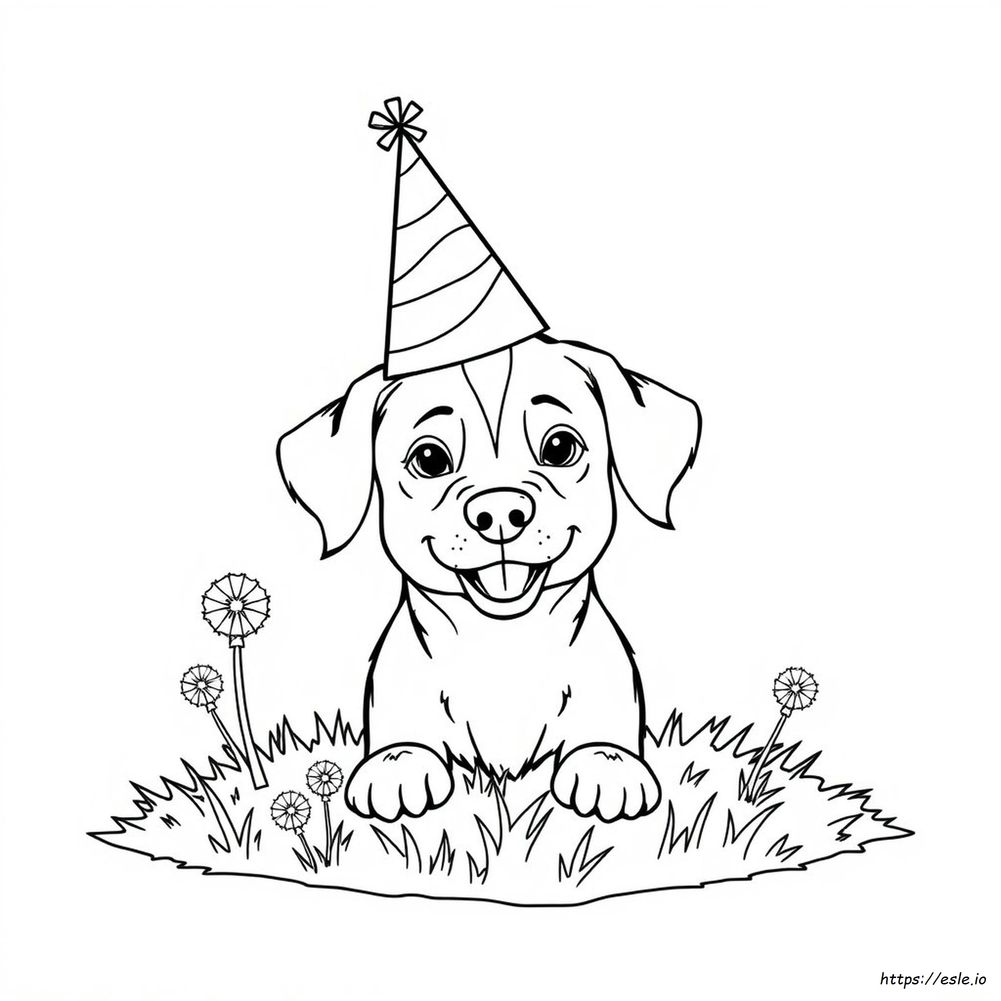Dog Head Coloring Page