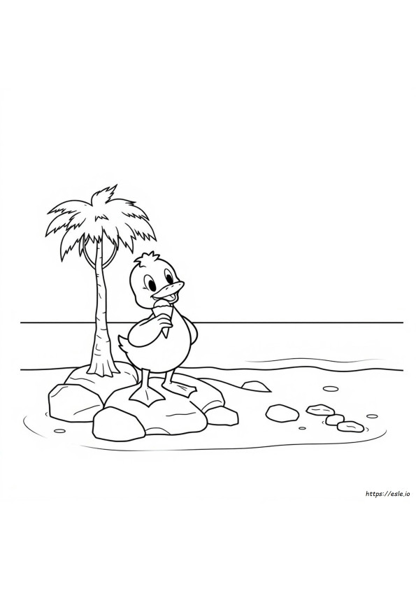 Coloring Pages Lalafanfan Duck Dibujo