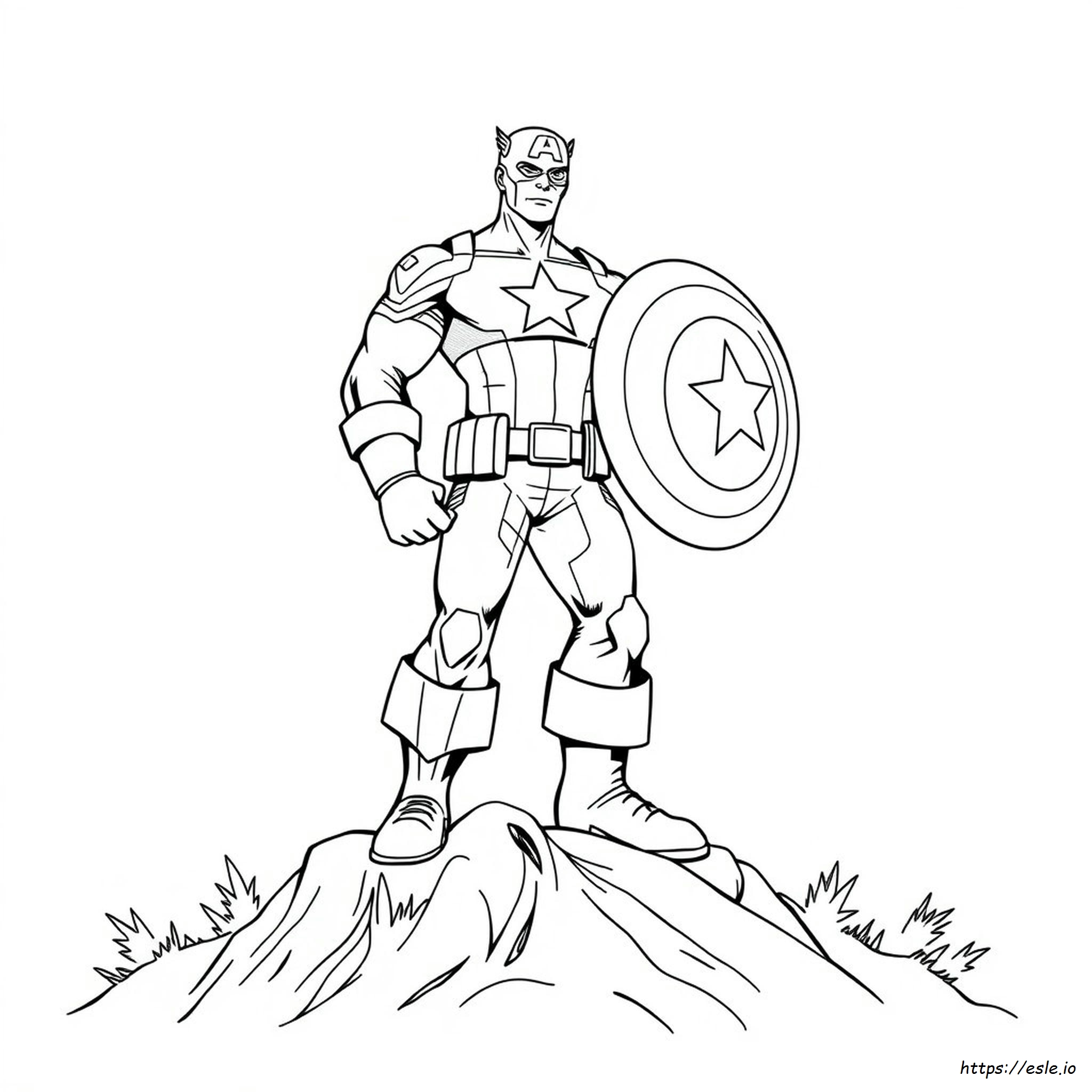 Captain America Malvorlagen Zum Ausdrucken