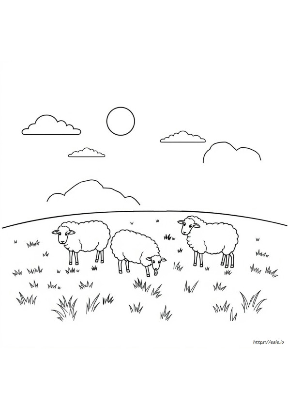 Coloriage Mouton Biblique