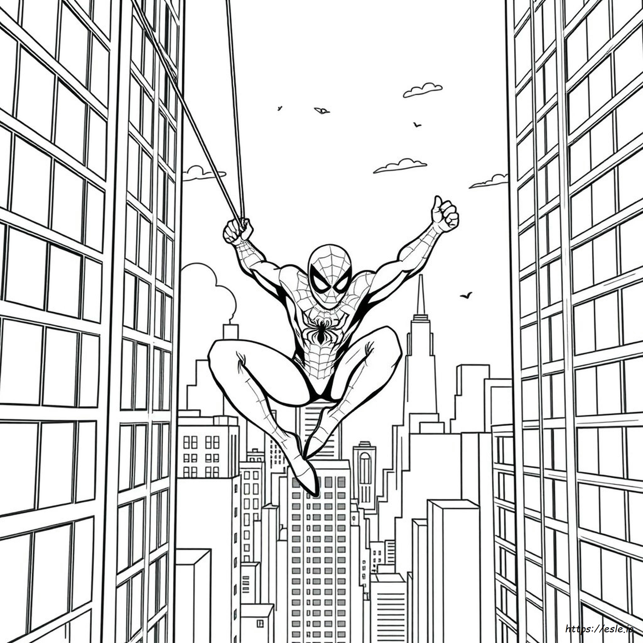 Spider Man Drawing For Colouring