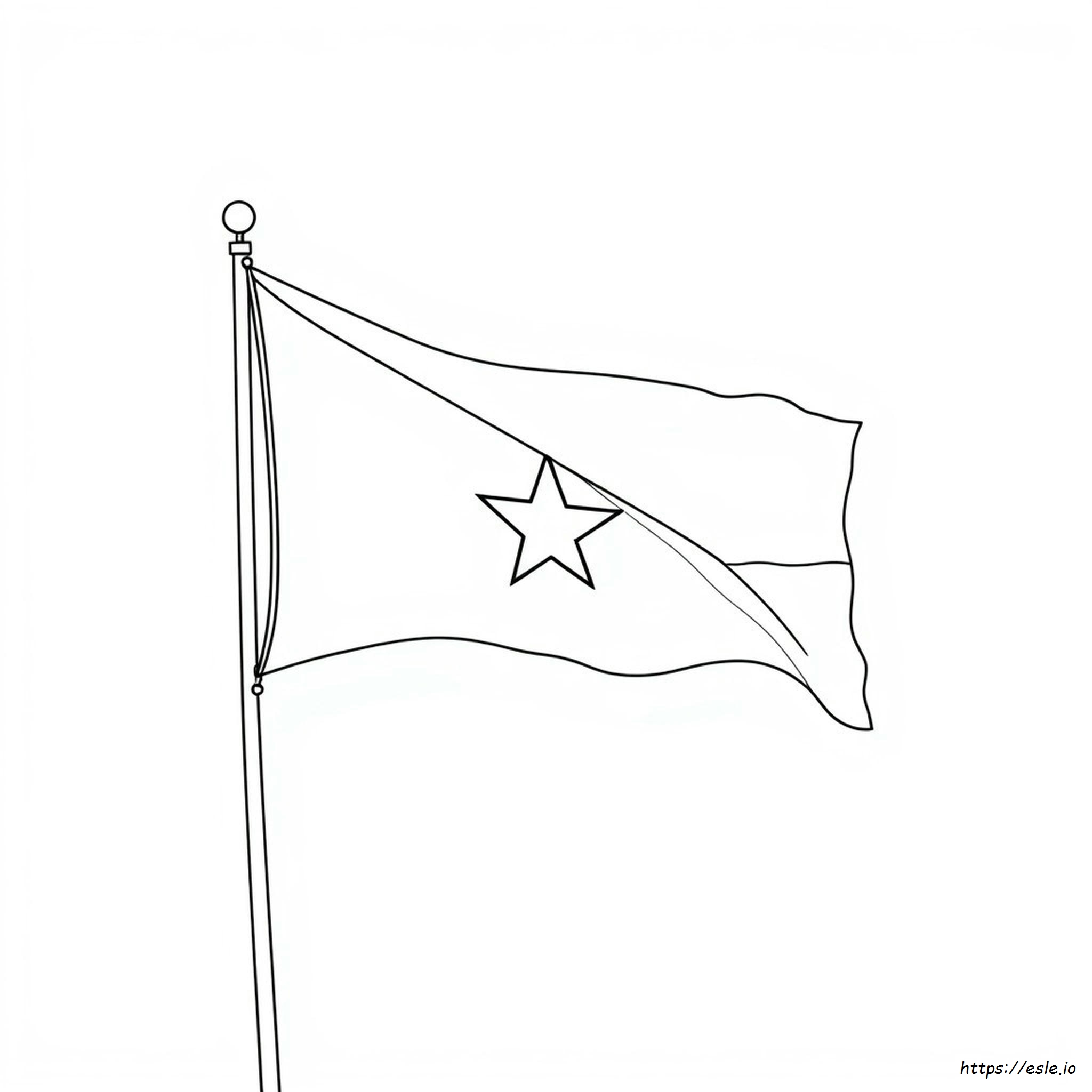 Flag Of Ghana Coloring Page