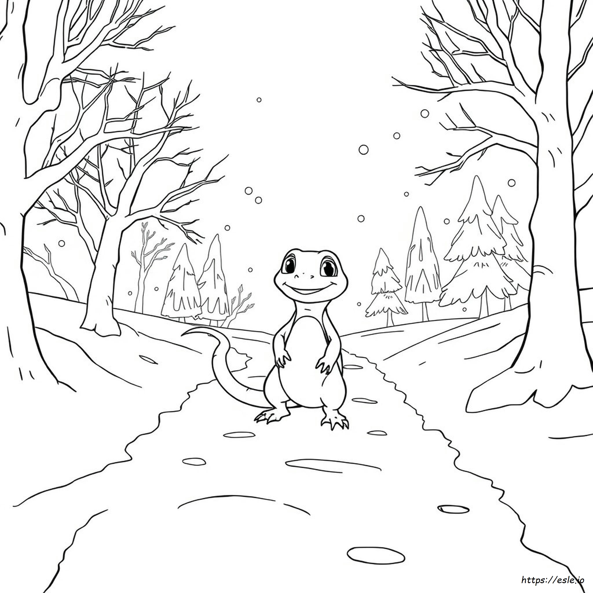 Frozen 2 Salamander Coloring Pages