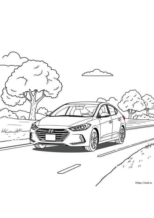 Hyundai Elantra Coloring Pages