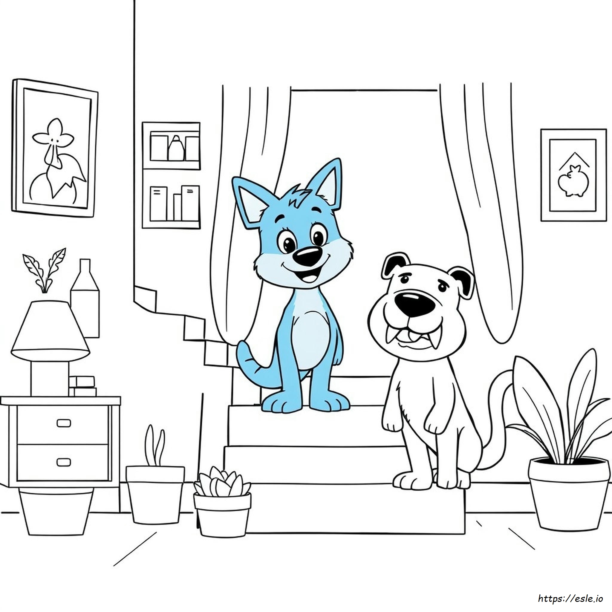 Bluey Kolorowanka Do Druku