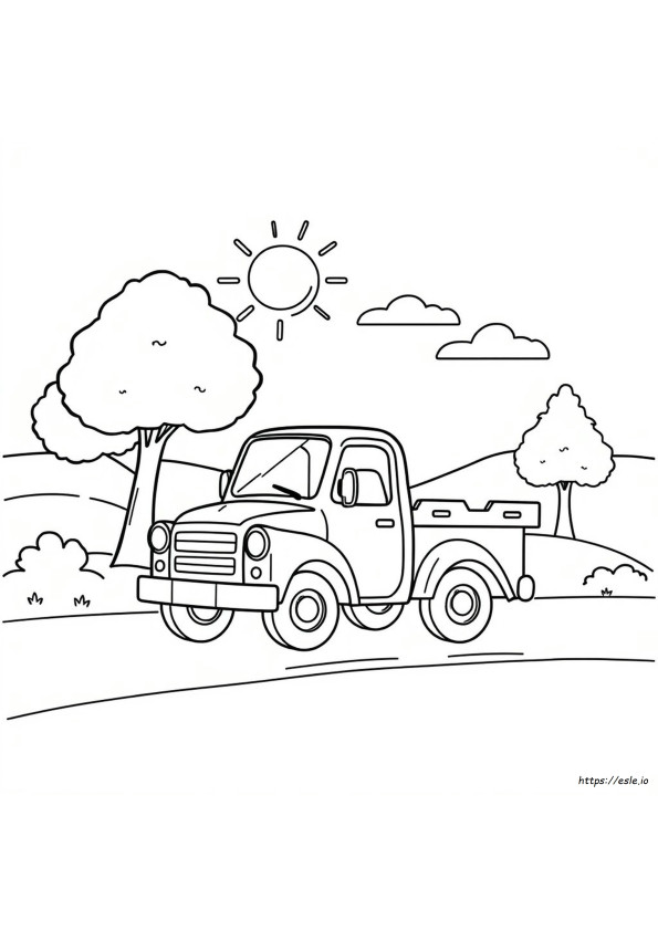 Printable Little Blue Truck Coloring Pages