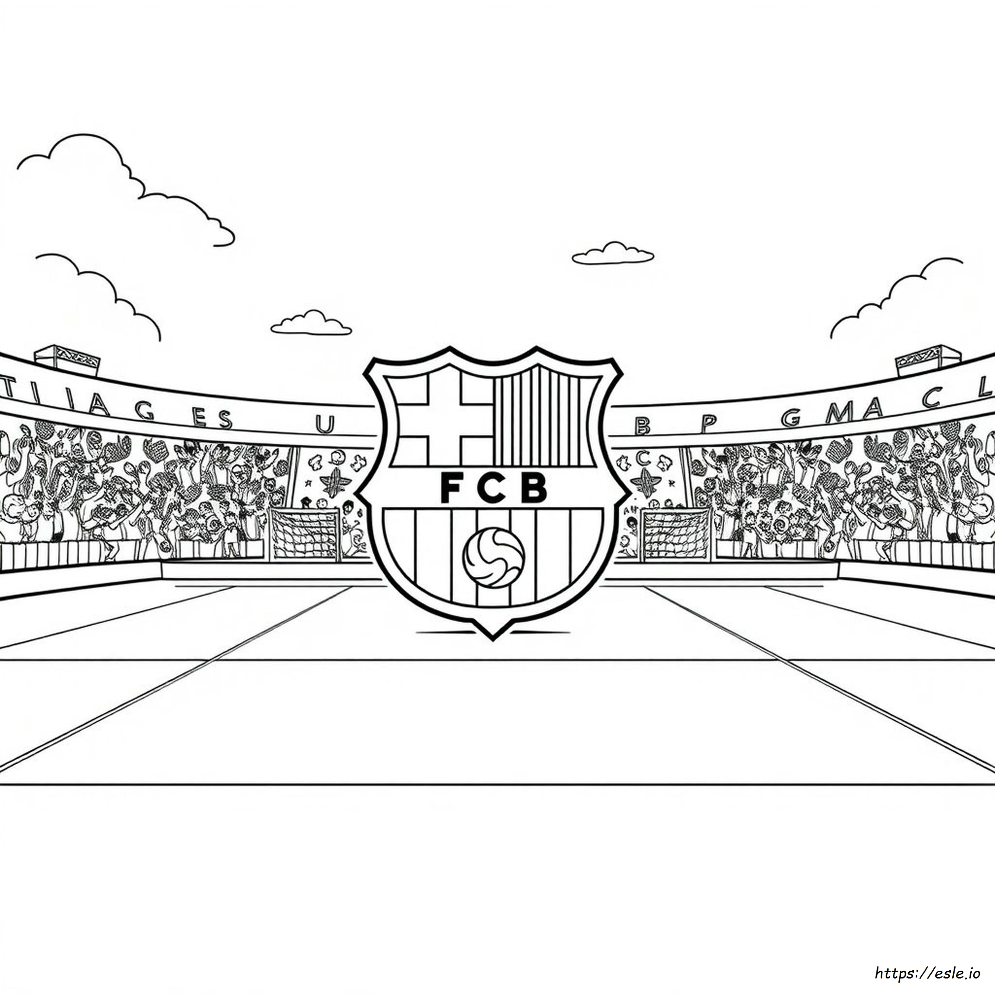 Barcelona Fc Colouring Pages