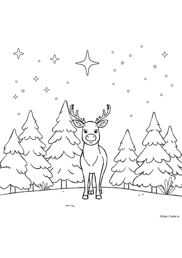 Reindeer Coloring Pictures
