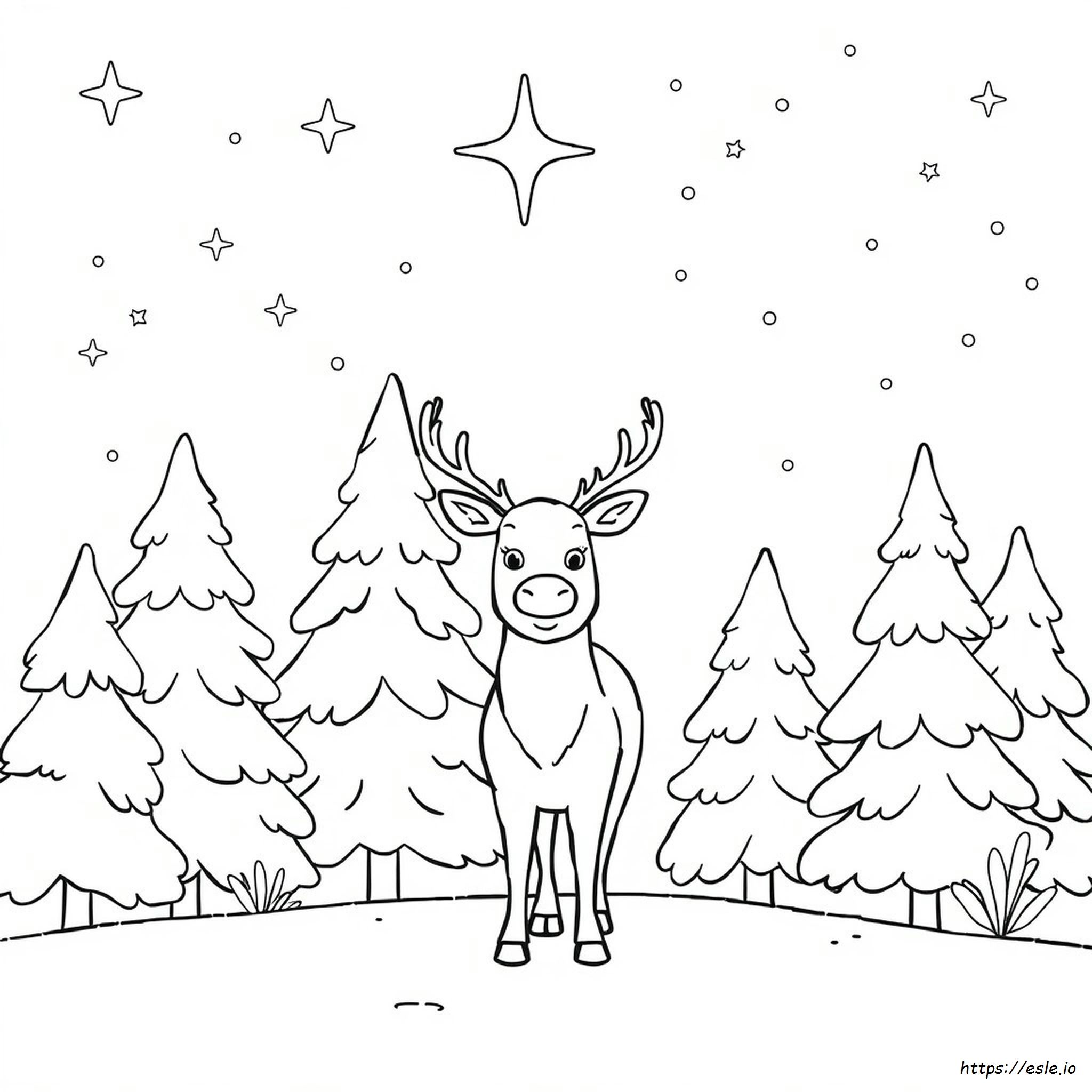 Reindeer Coloring Pictures