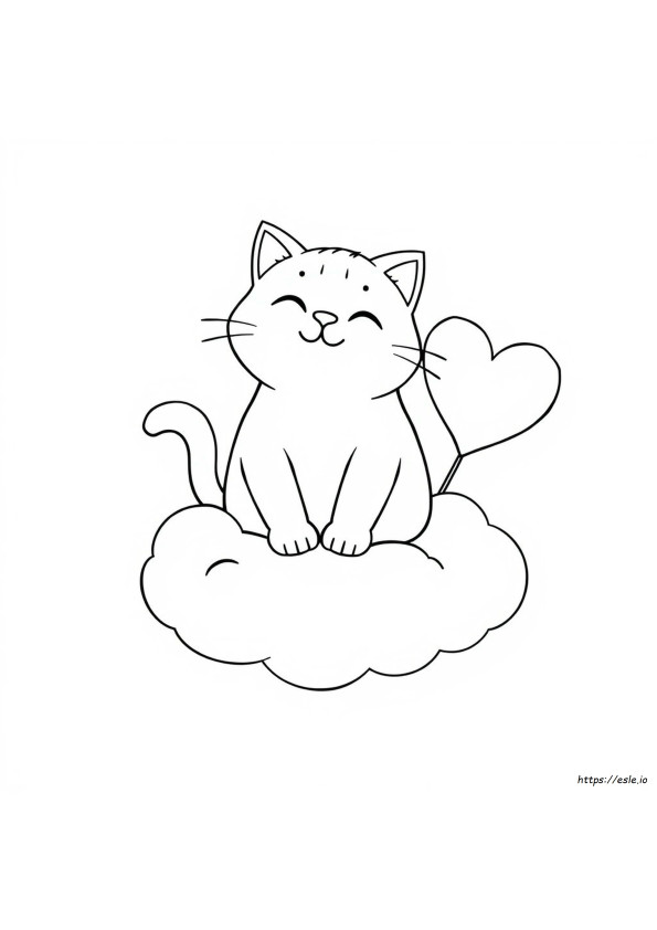 Cute Fat Cat Coloring Pages