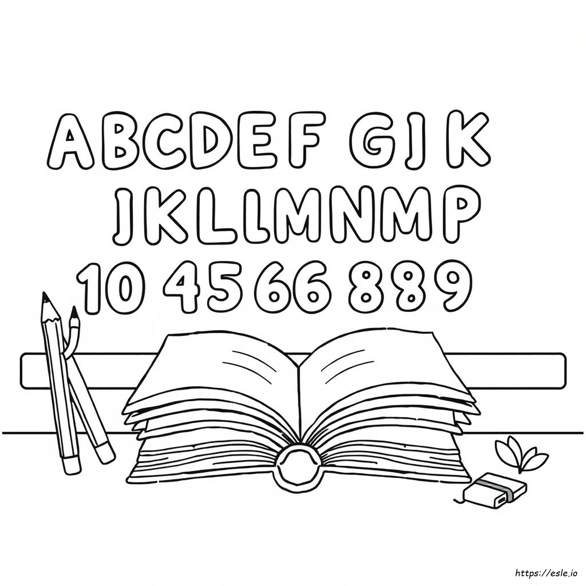 Coloring Pages Letters And Numbers