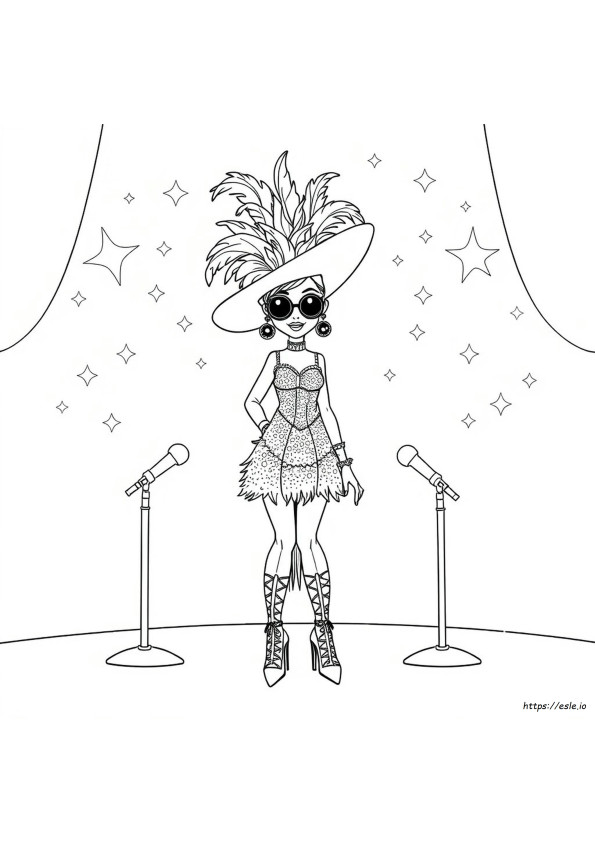 Glamrock Chica Ausmalbilder