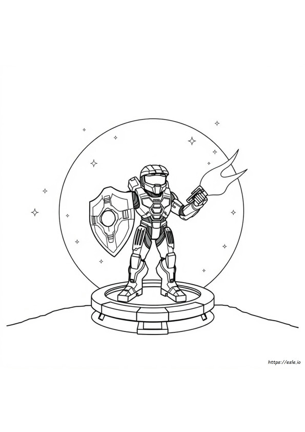 Dibujos De Halo Para Colorear En Línea
