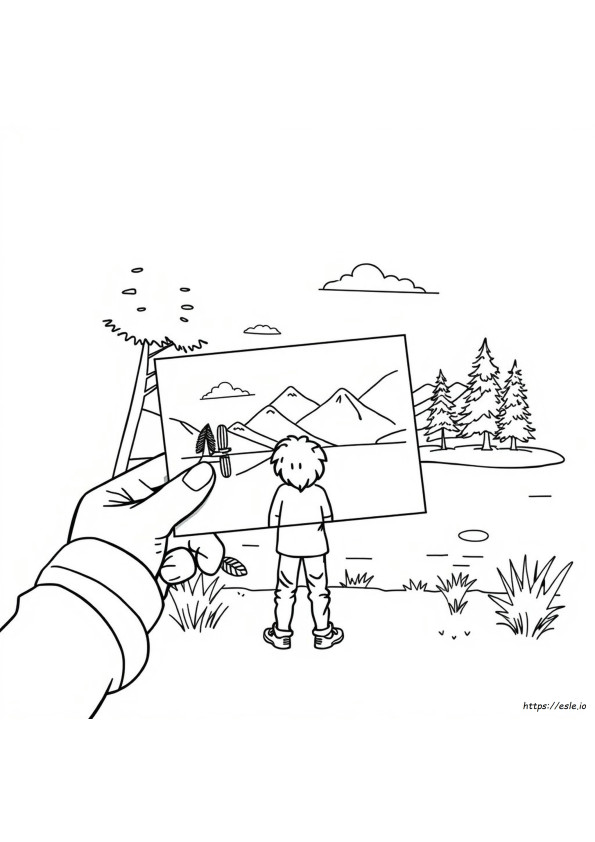 Coloriage Carte Postale