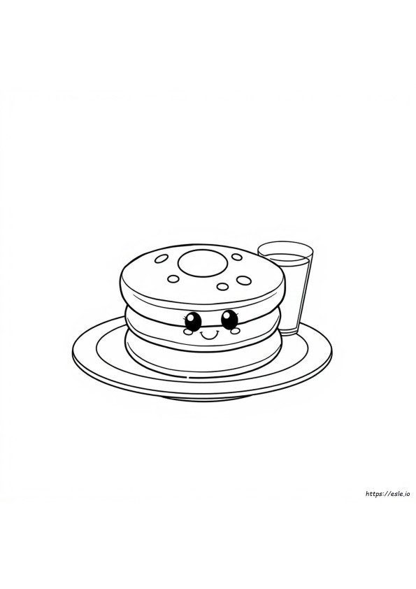 Schattige Pannenkoek Kleurplaten
