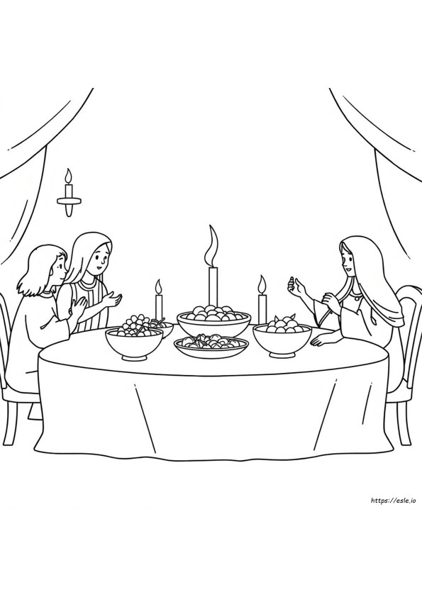 Disegni Da Colorare Per La Cena