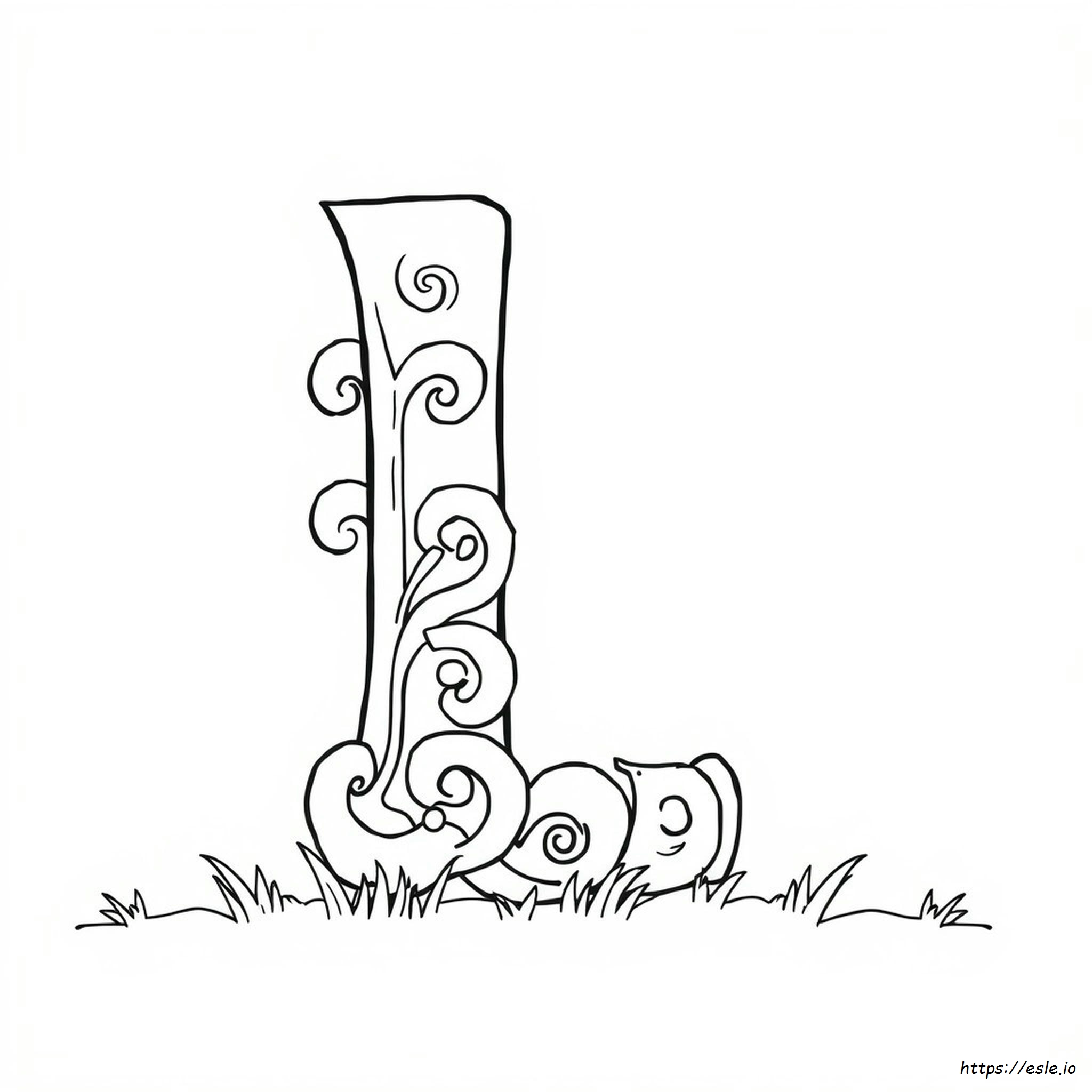 Letra L Para Colorear