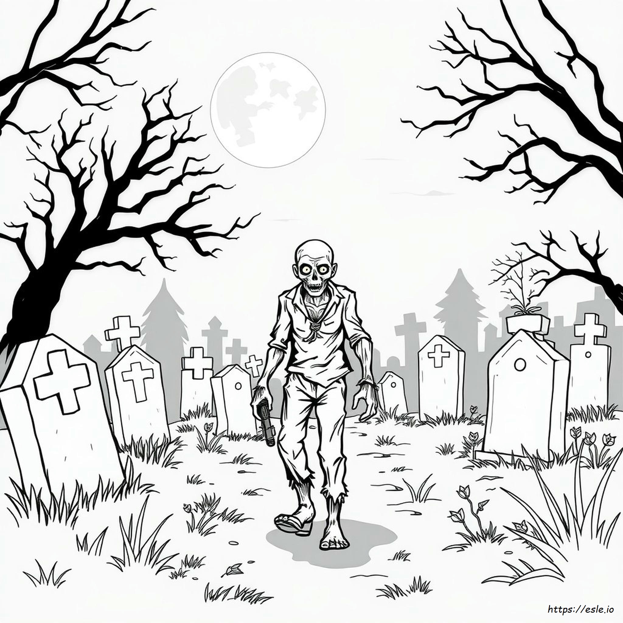 Zombie Coloring Pages To Print