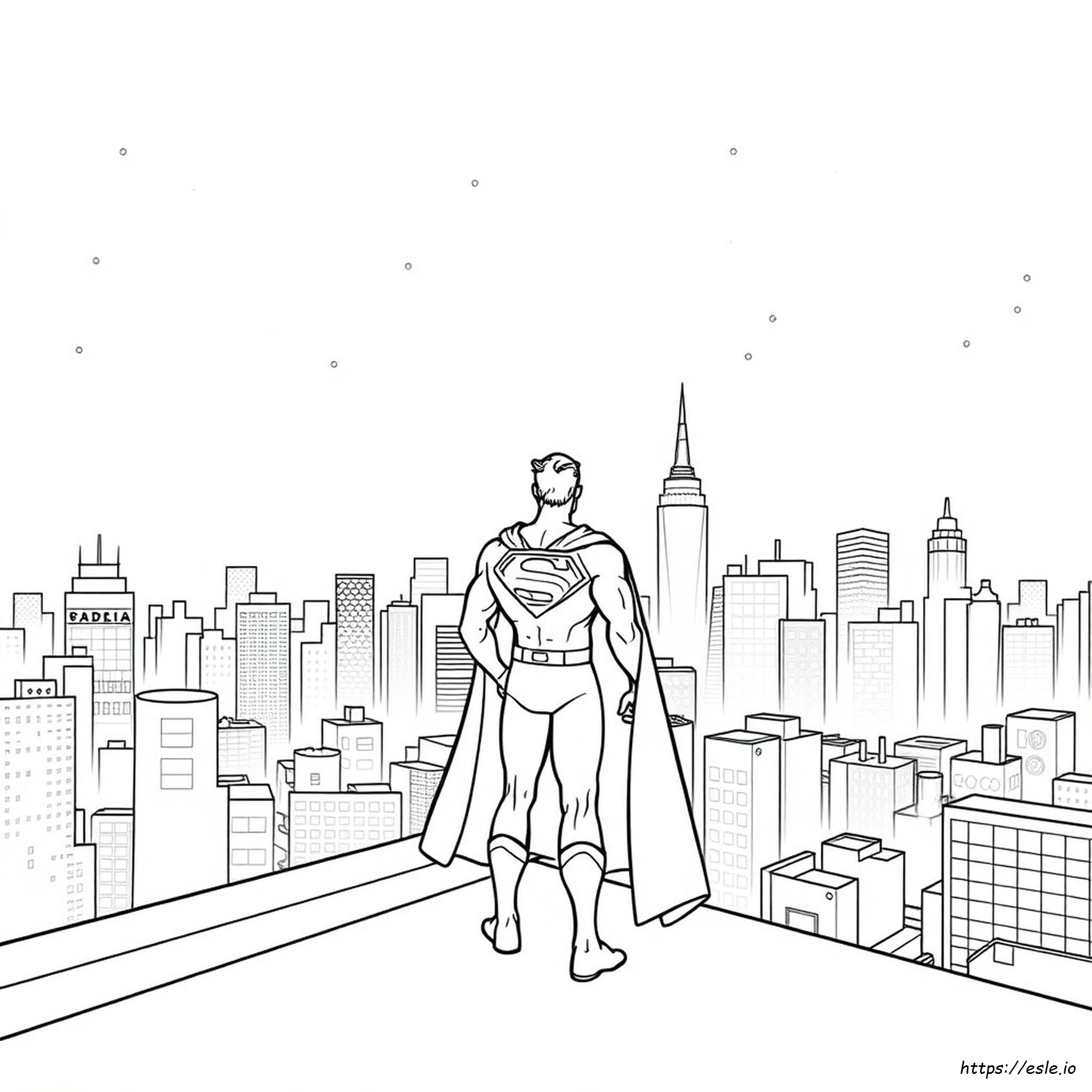 Superman Picture For Colouring