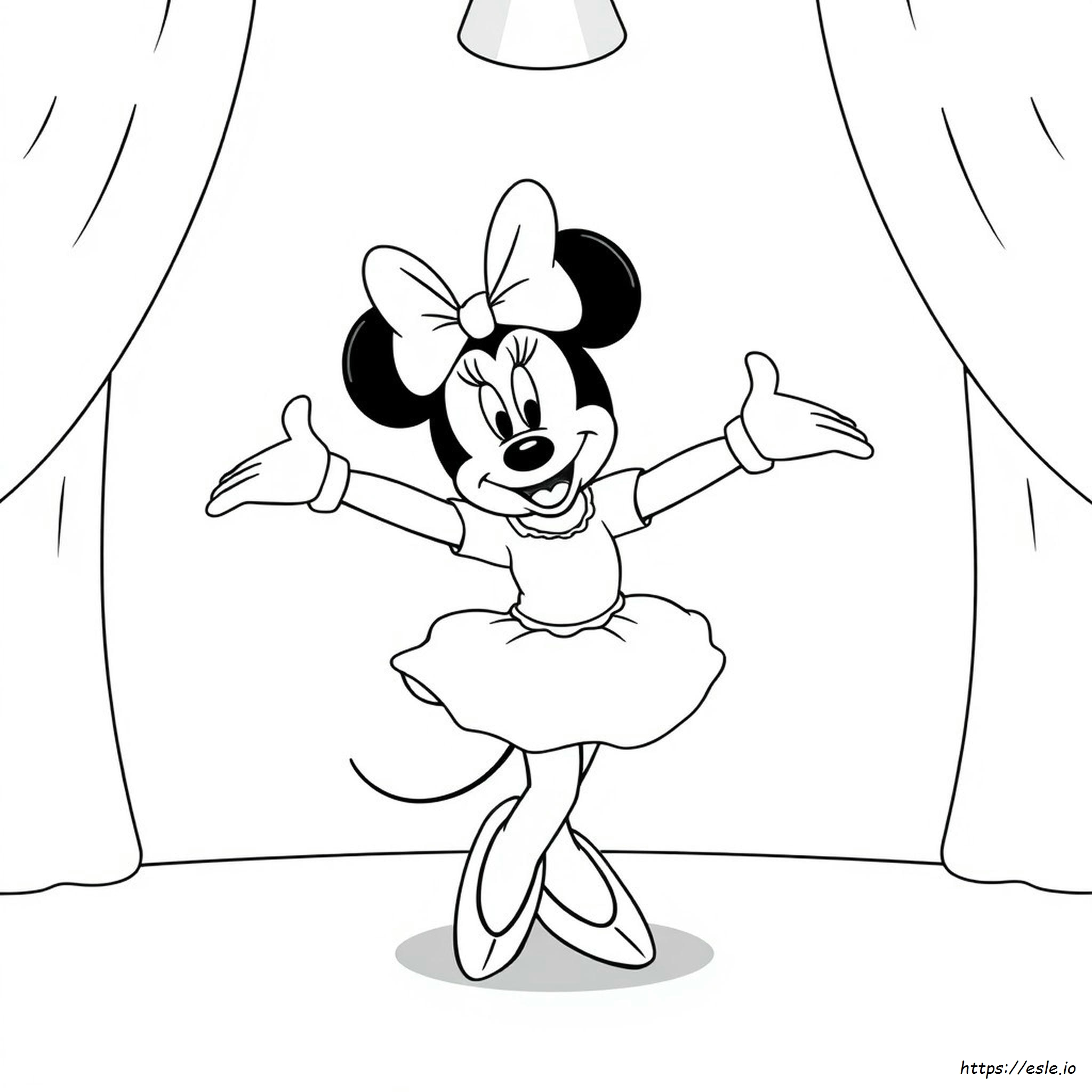 Immagini Da Colorare Di Minnie Ballerina