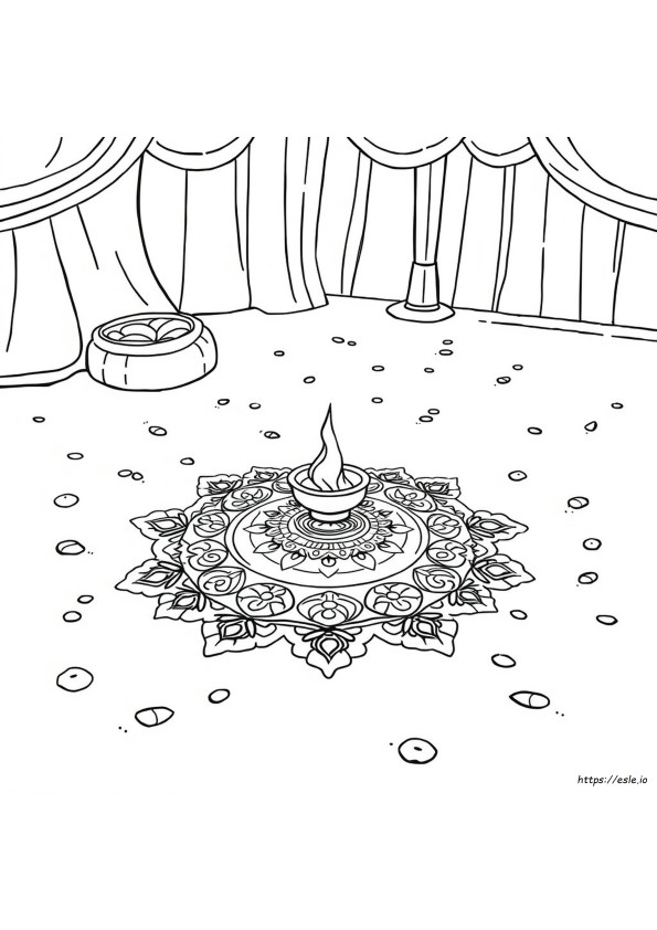 Rangoli Untuk Mewarnai