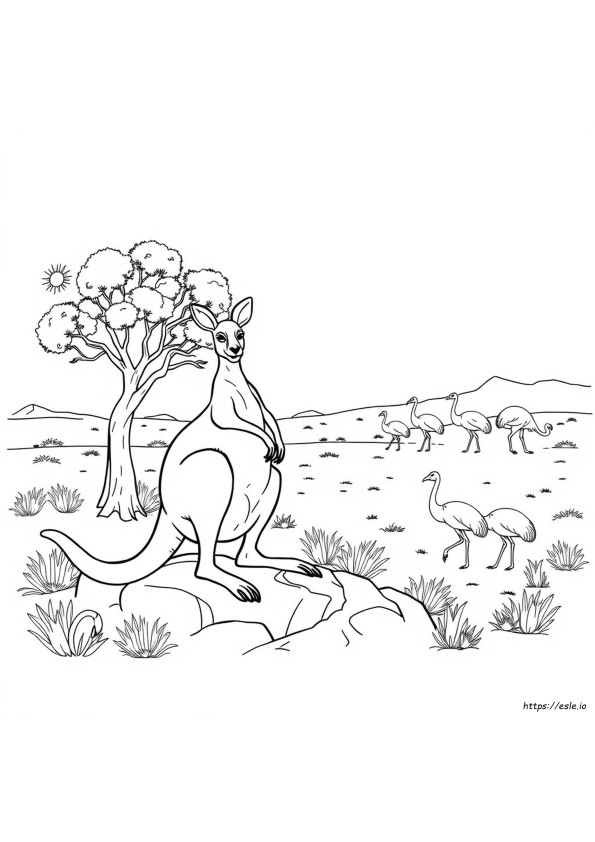 Desenhos Para Colorir De Animais Australianos