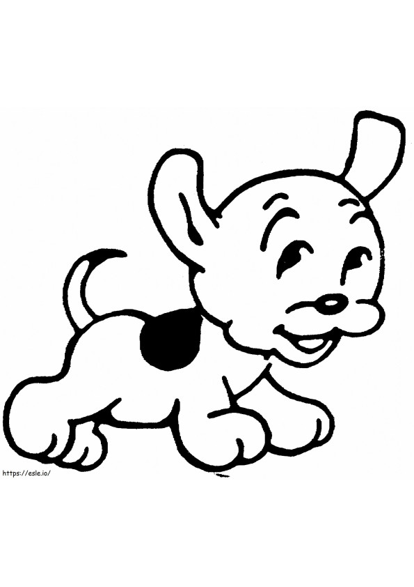 Funny Puppy coloring page