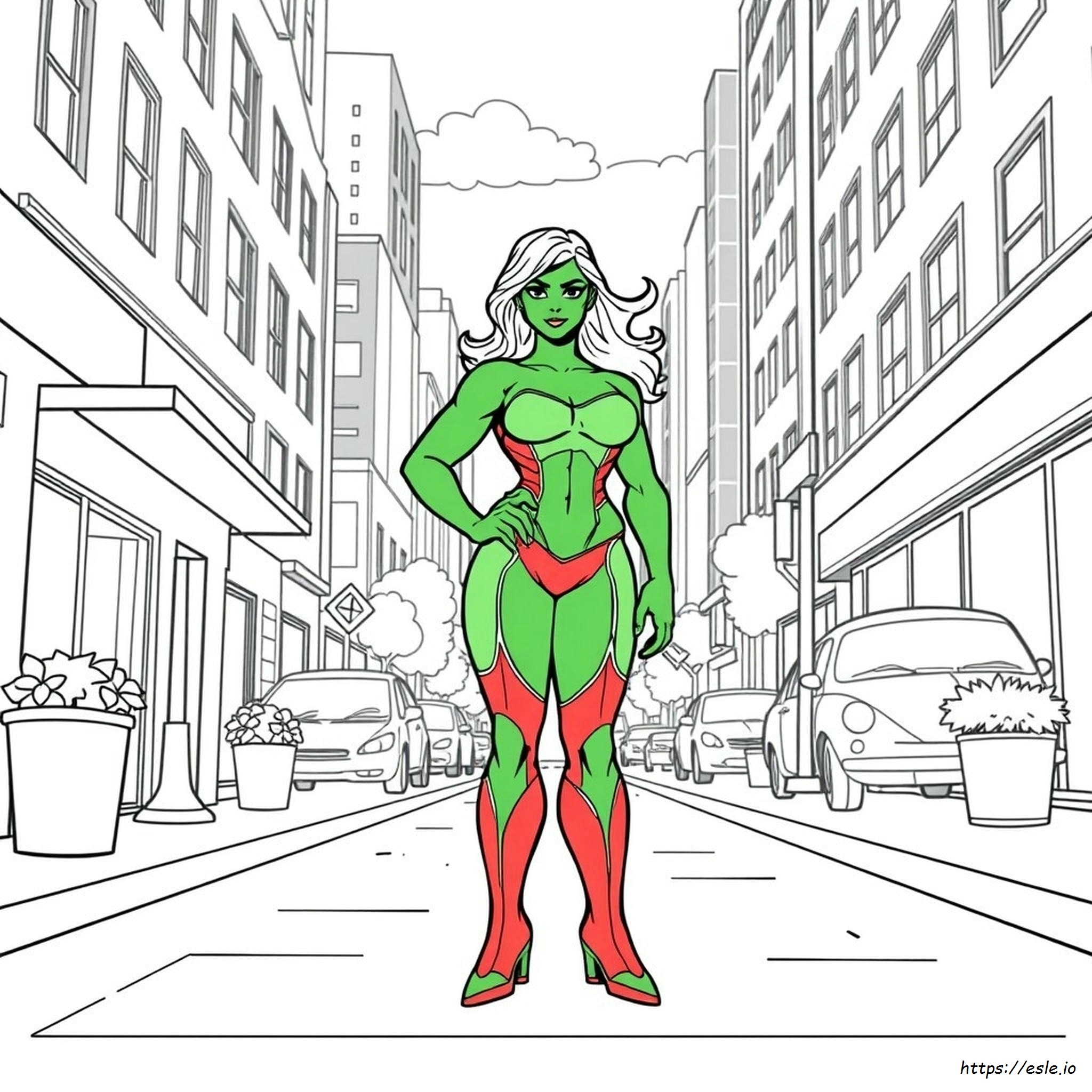 She-Hulk Para Colorear